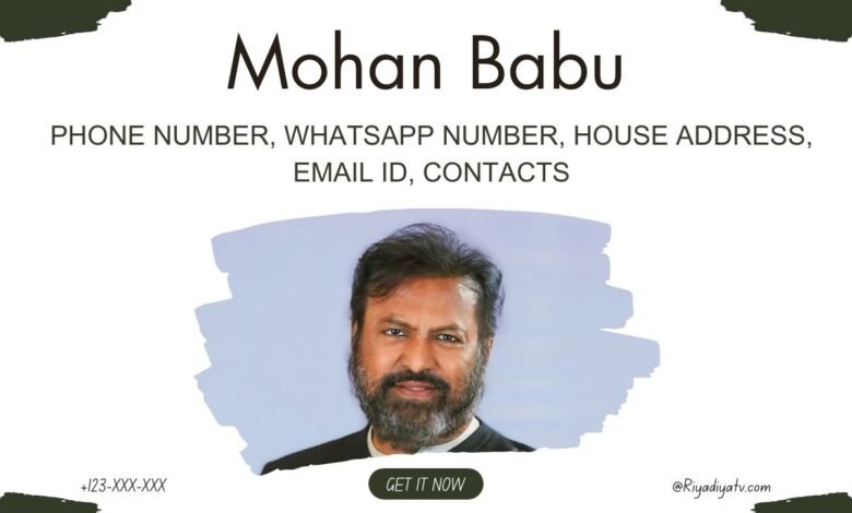 Mohan Babu Phone Number
