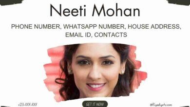 Neeti Mohan Cellphone Number