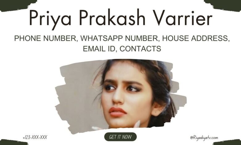 Priya Prakash Varrier Phone Number